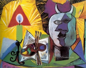 Vela Paleta Cabeza De Minotauro 1938 Pablo Picasso Pinturas al óleo